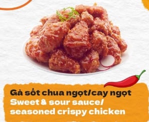 Gà sốt chua ngọt/cay ngọt