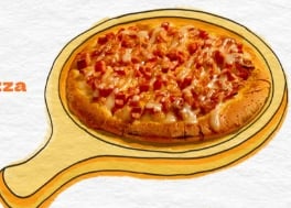 Pizza xúc xích thịt xông khói