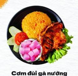 Cơm đùi gà nướng