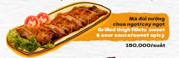 Má đùi nướng chua ngọt/cay ngọt