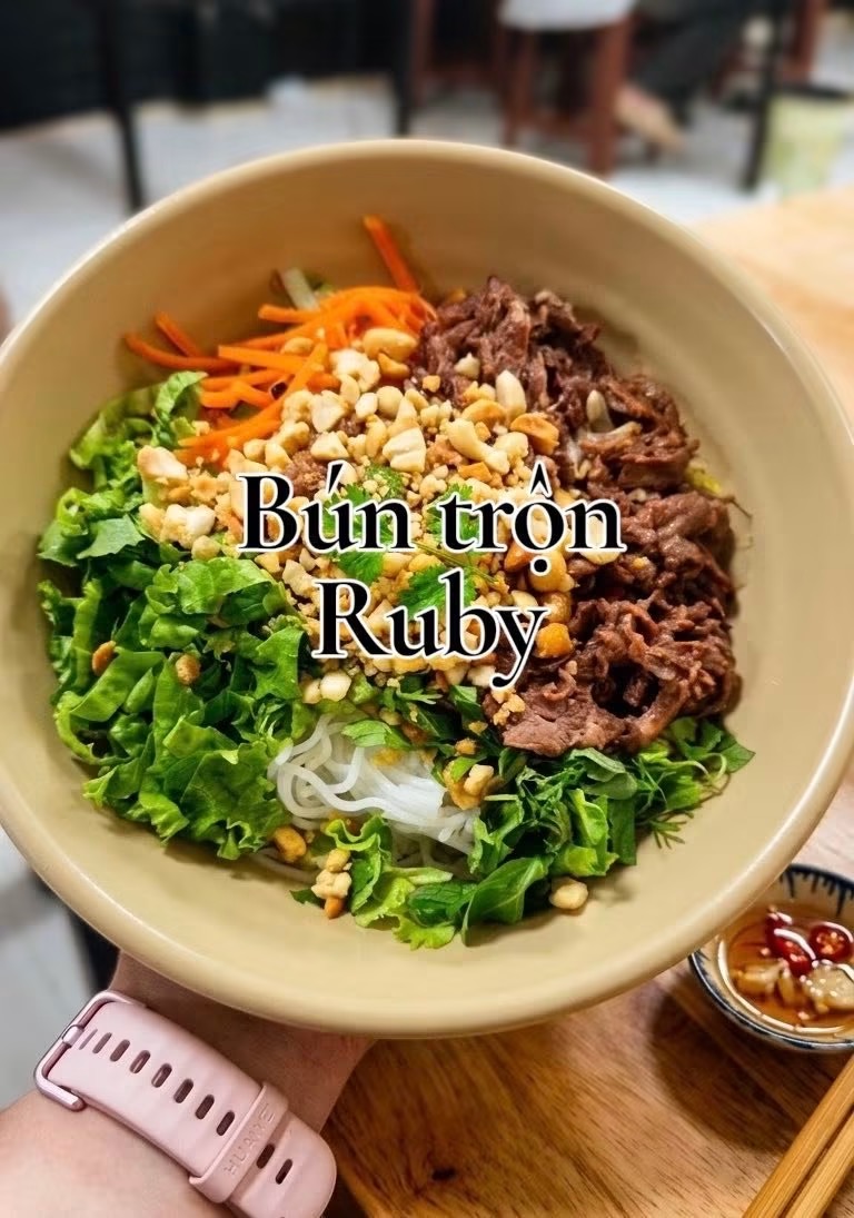 Bún trộn