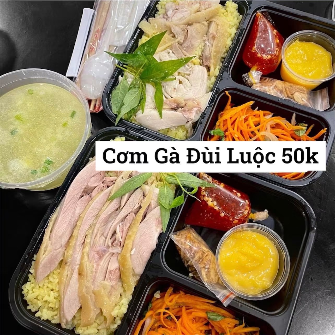Cơm gà đùi luộc
