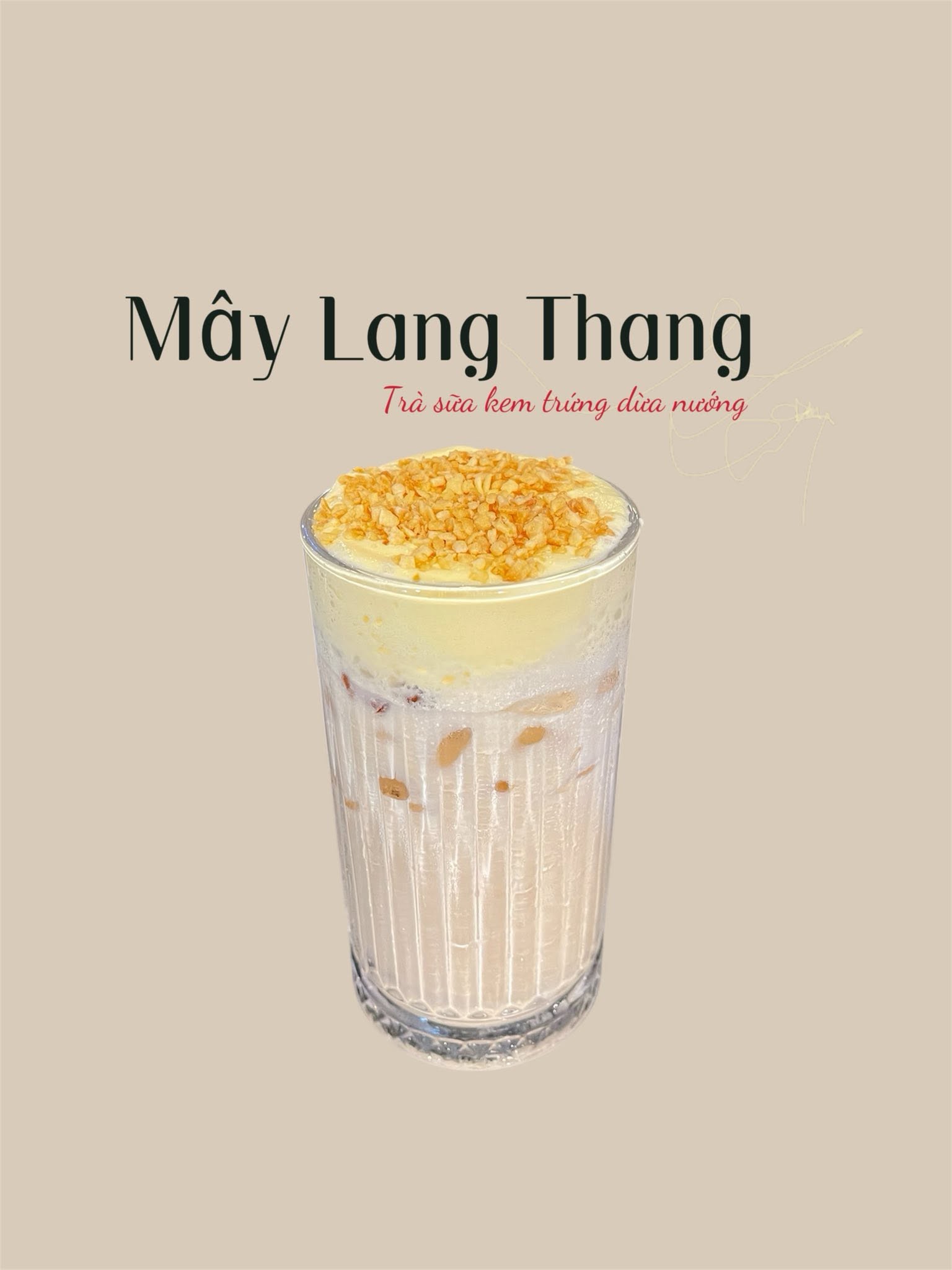 Trà Sữa Kem Trứng Dừa Nướng