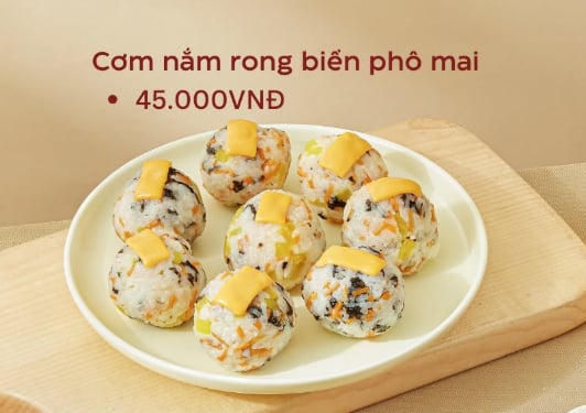 Cơm nắm rong biển phô mai