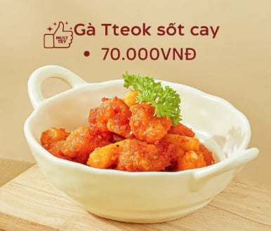 Gà TTeok sốt cay