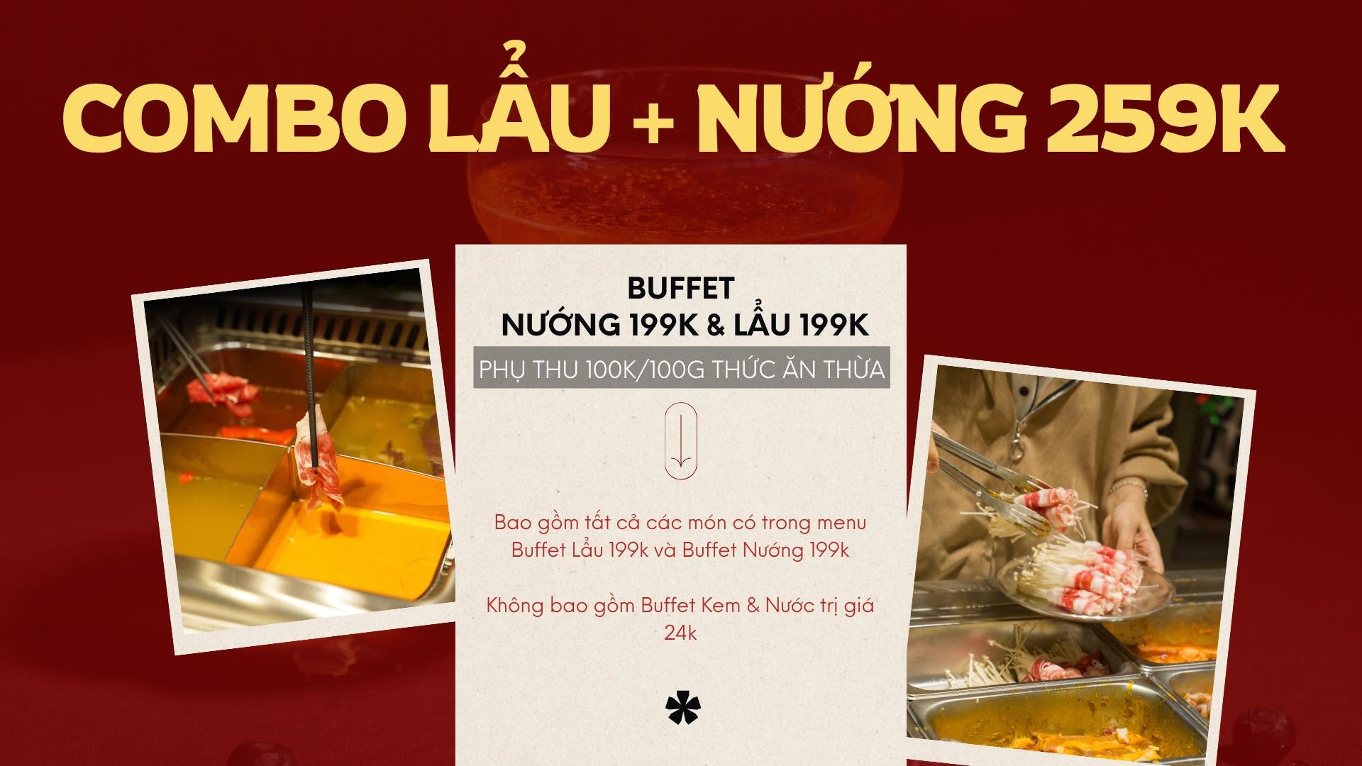 Combo lẩu + nướng