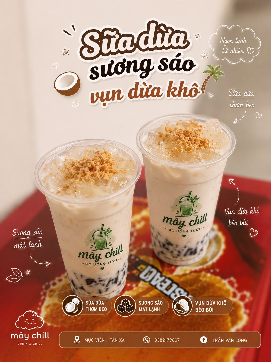 Sữa dừa sương sáo