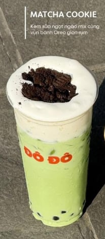 Trà sữa matcha cookies L