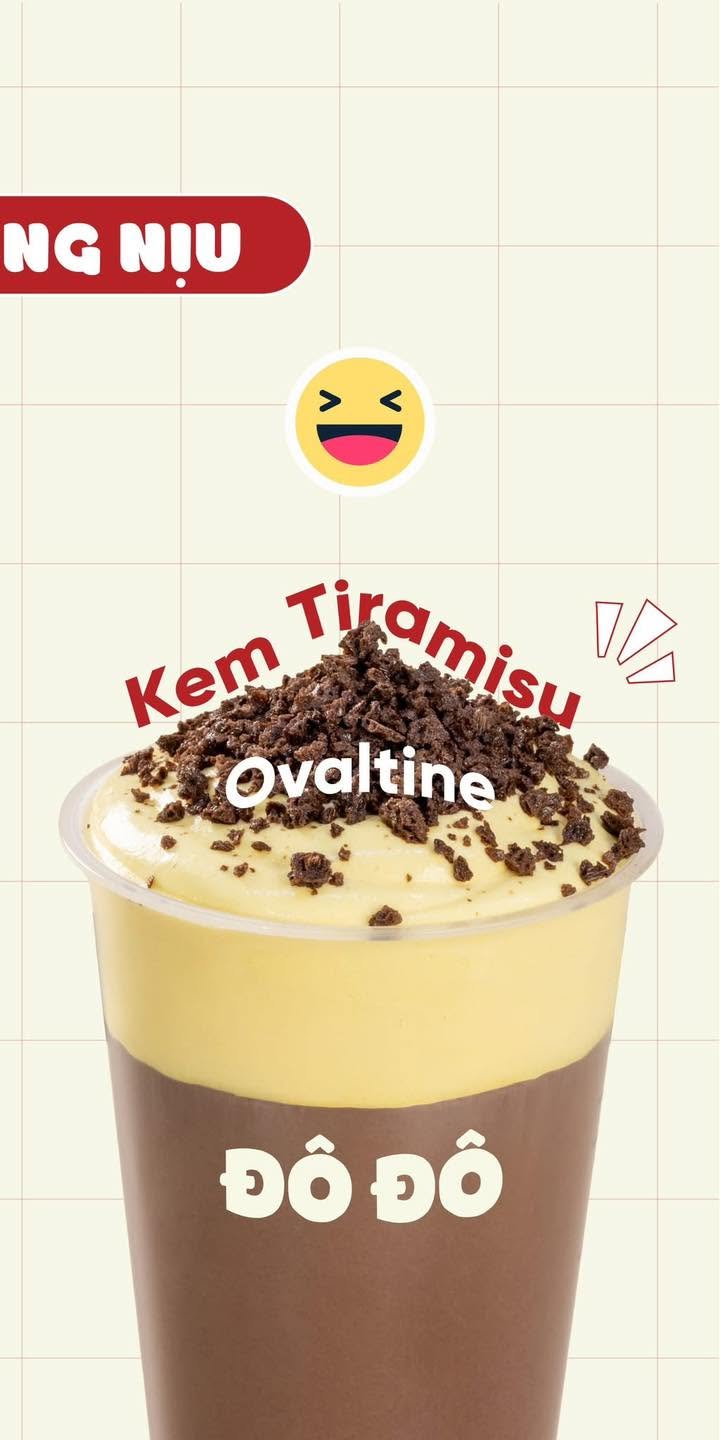 Combo kem tiramisu + kem rắc ovaltine