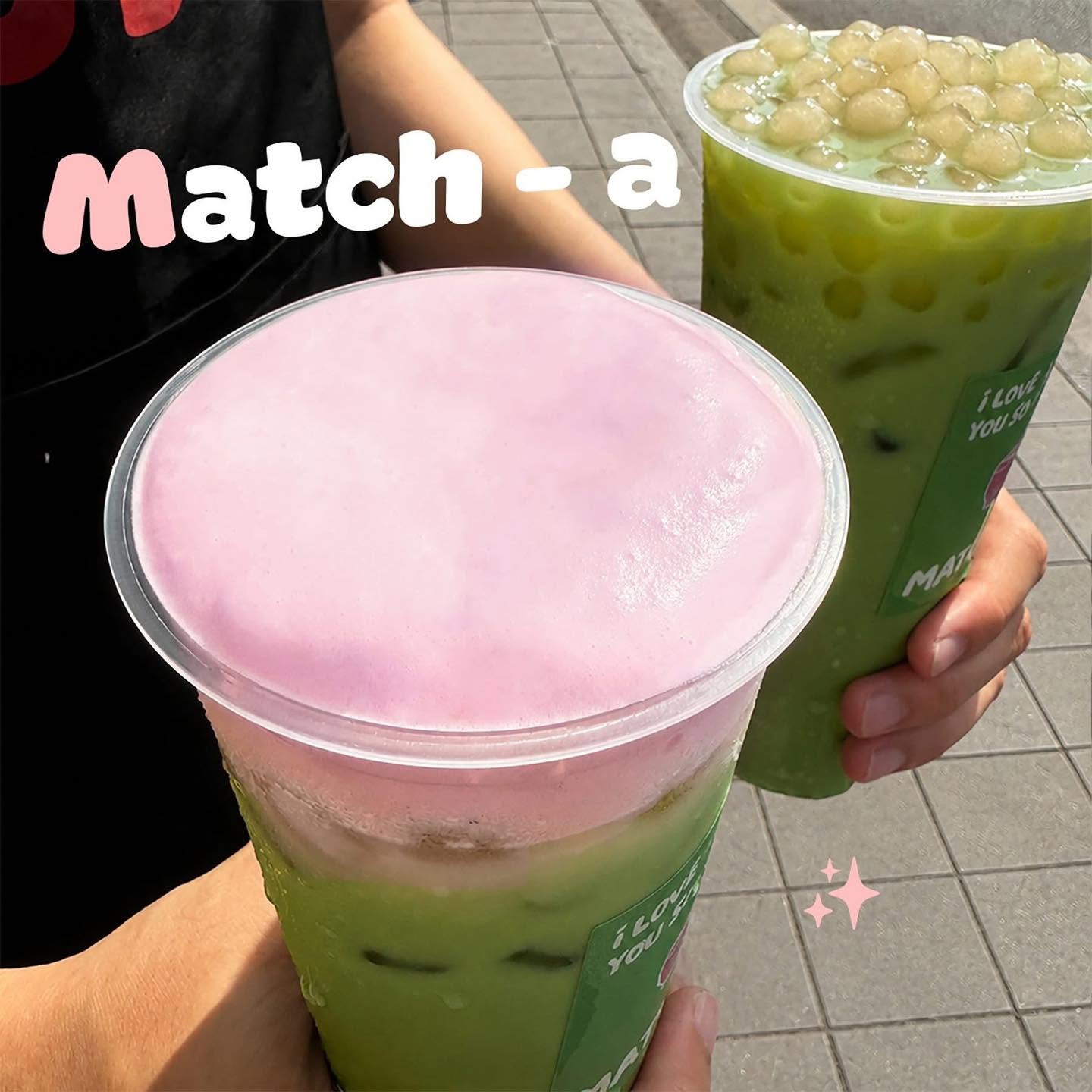 Matcha kem pink caramel L