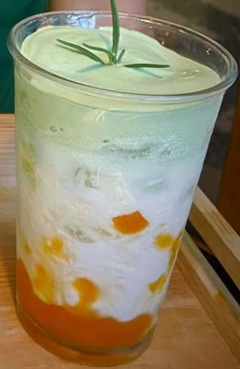 Matcha coco đào
