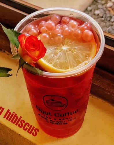 Vải hồng hibiscus
