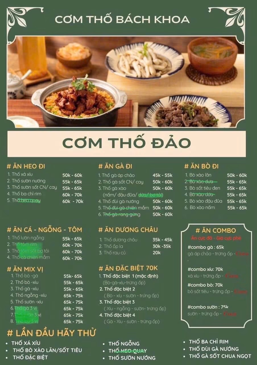 Cơm thố Bách Khoa